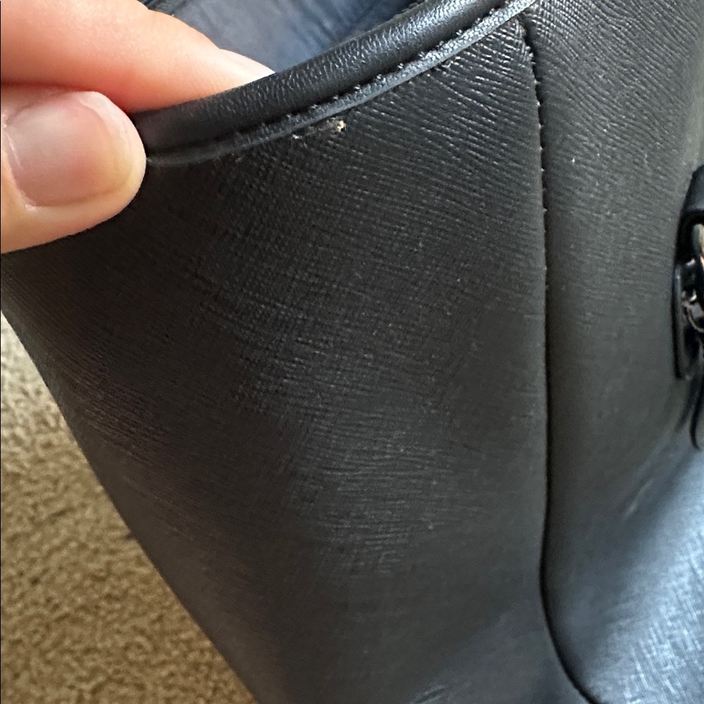 LOW START Black Giani Bernini Leather Bag - Picture 6 of 11